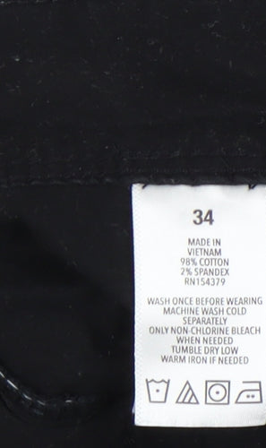 Aéropostale Men's Black Chino Shorts - Size 34