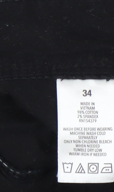 Aéropostale Men's Black Chino Shorts - Size 34