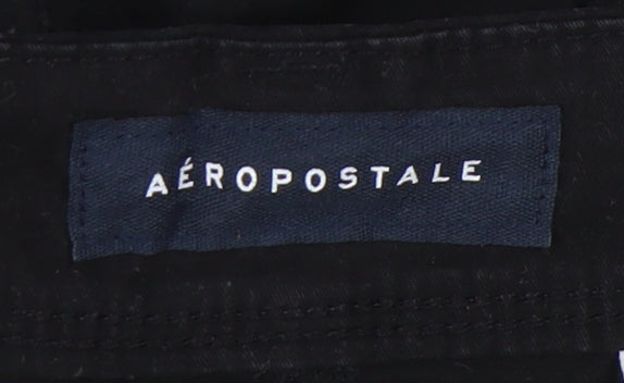 Aéropostale Men's Black Chino Shorts - Size 34