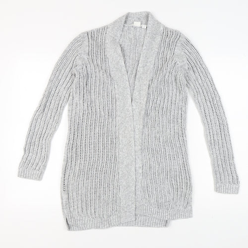 GAP Women’s Grey Open-Knit Open Front Cardigan S