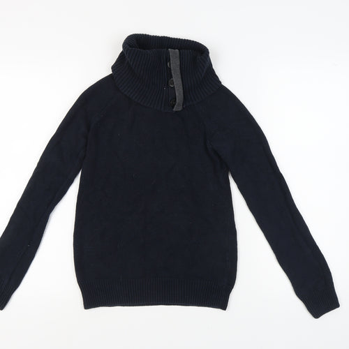 Gap Women's Black Cowl Neck Pullover Jumper S