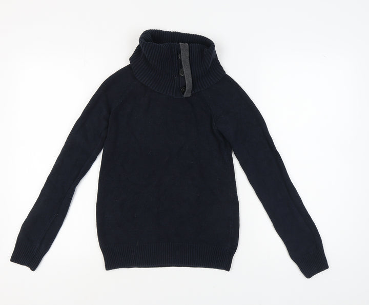 Gap Women's Black Cowl Neck Pullover Jumper S