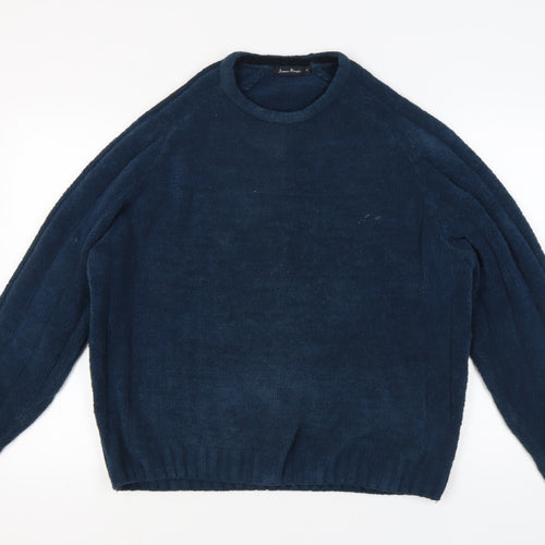 James Pringle Men's Blue Pullover Jumper Size M