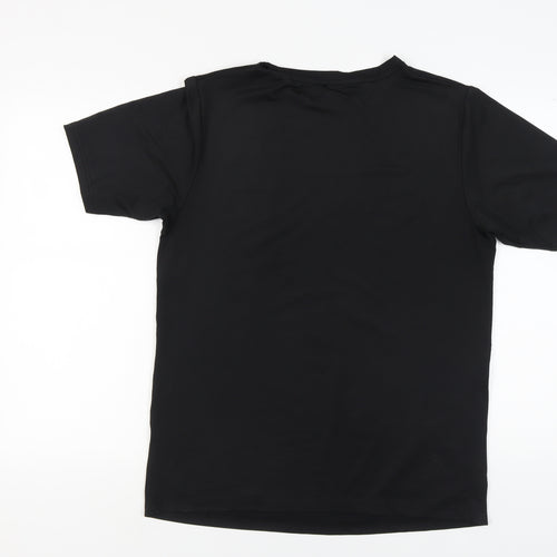 Admiral Men's Black Crew Neck T-Shirt Size L