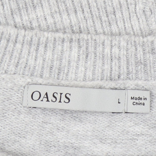 Oasis Women's Grey Pullover Jumper L