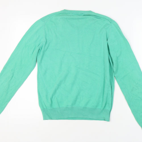 Lyle & Scott Men's Green S V-Neck Pullover Jumper