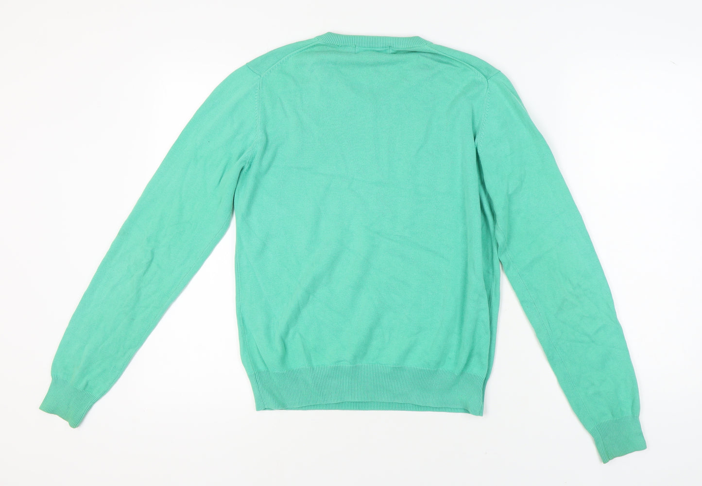 Lyle & Scott Men's Green S V-Neck Pullover Jumper