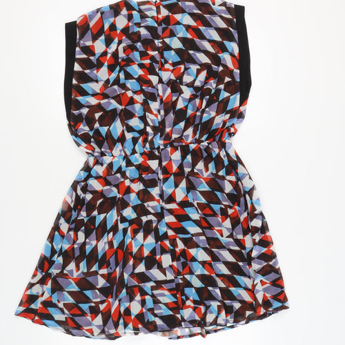Karen Millen Women Multicoloured Geometric Dress Size 12