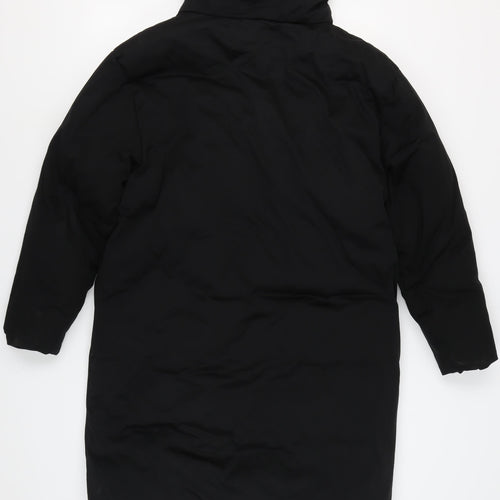 Zara Women's Black Long Overcoat, Size M