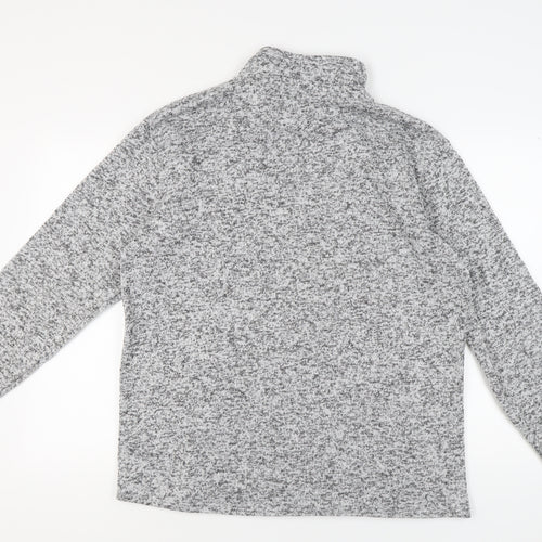 Atlas for Men Grey 1/4 Zip Sweatshirt - L
