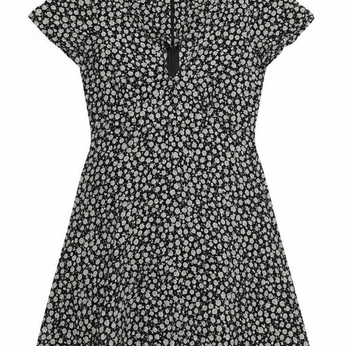 Motel Women's Black Floral Mini Dress XS