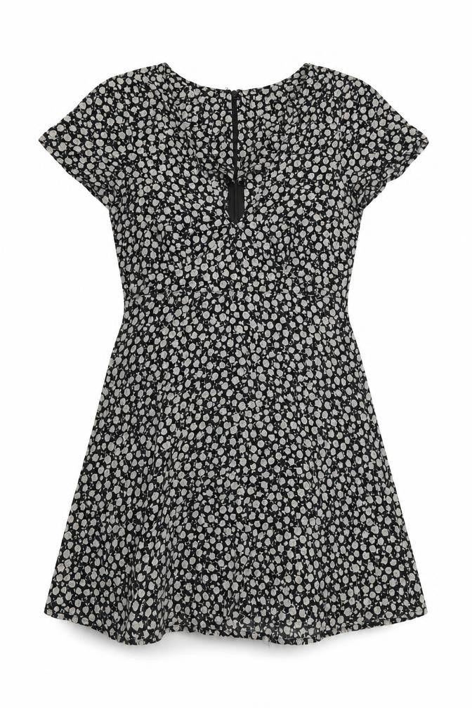 Motel Women's Black Floral Mini Dress XS
