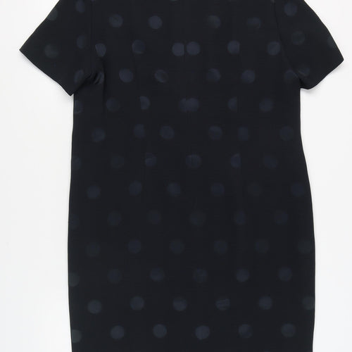 Sporting Women's Black Polka Dot Sheath Dress Size 18