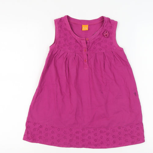 Mini Mode Girls Pink Sleeveless Dress 5-6 Years