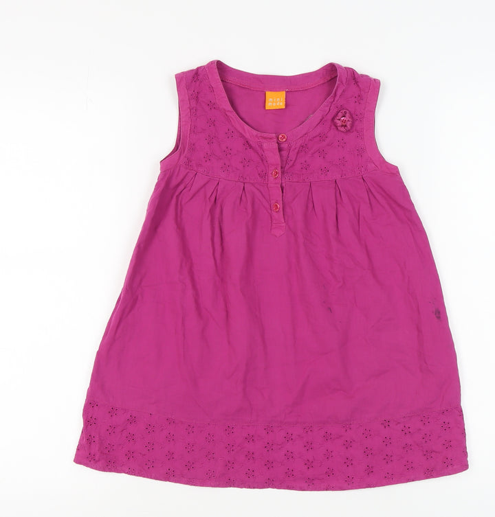 Mini Mode Girls Pink Sleeveless Dress 5-6 Years