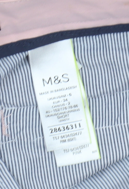 Marks and Spencer Women's Pink Trousers Size 6