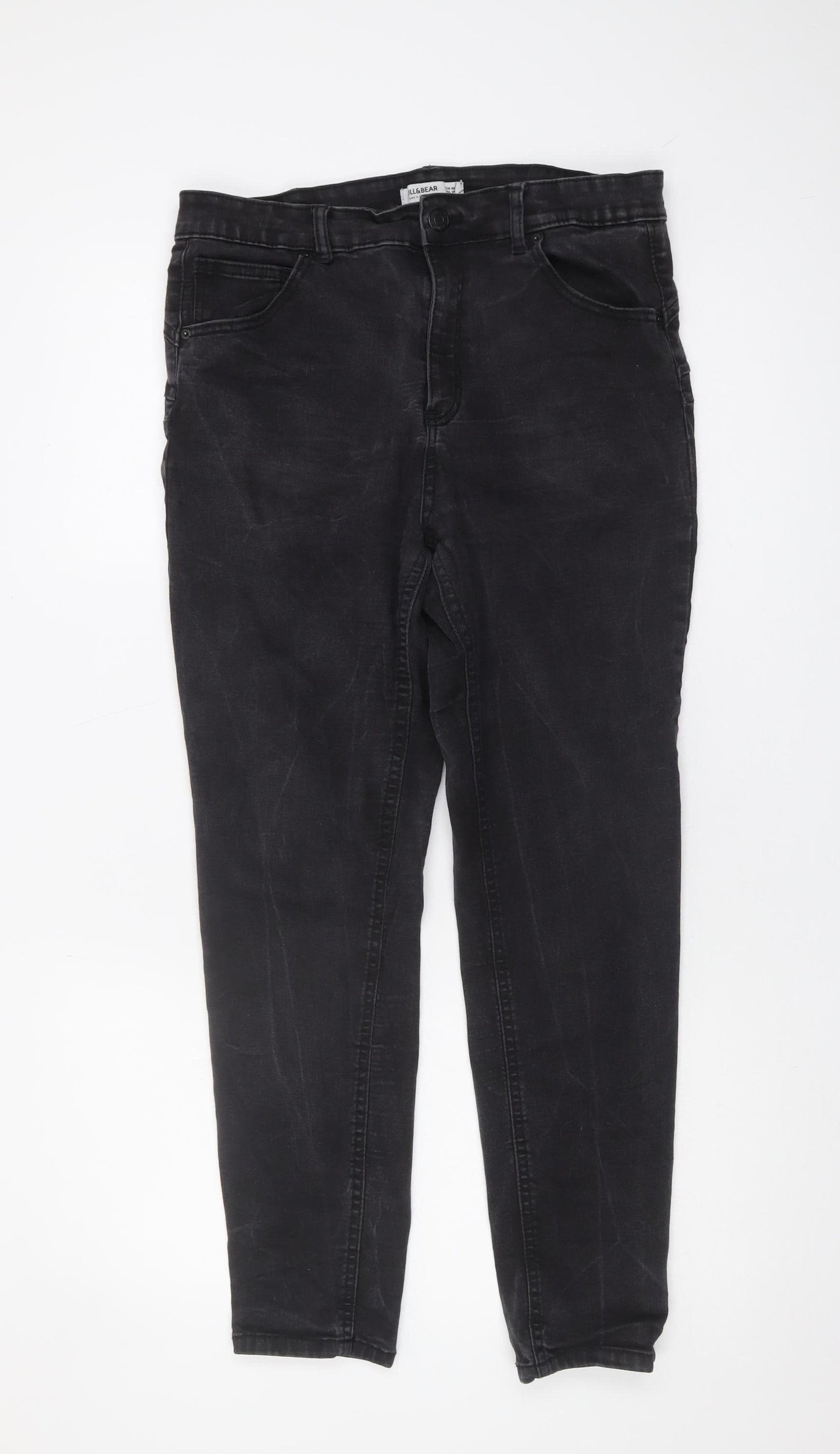 Pull&Bear Women's Black Jeans Size 18 Regular Fit