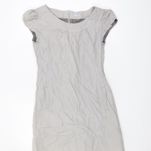Oasis Women's Grey Dress, Size 10, Short Sleeve