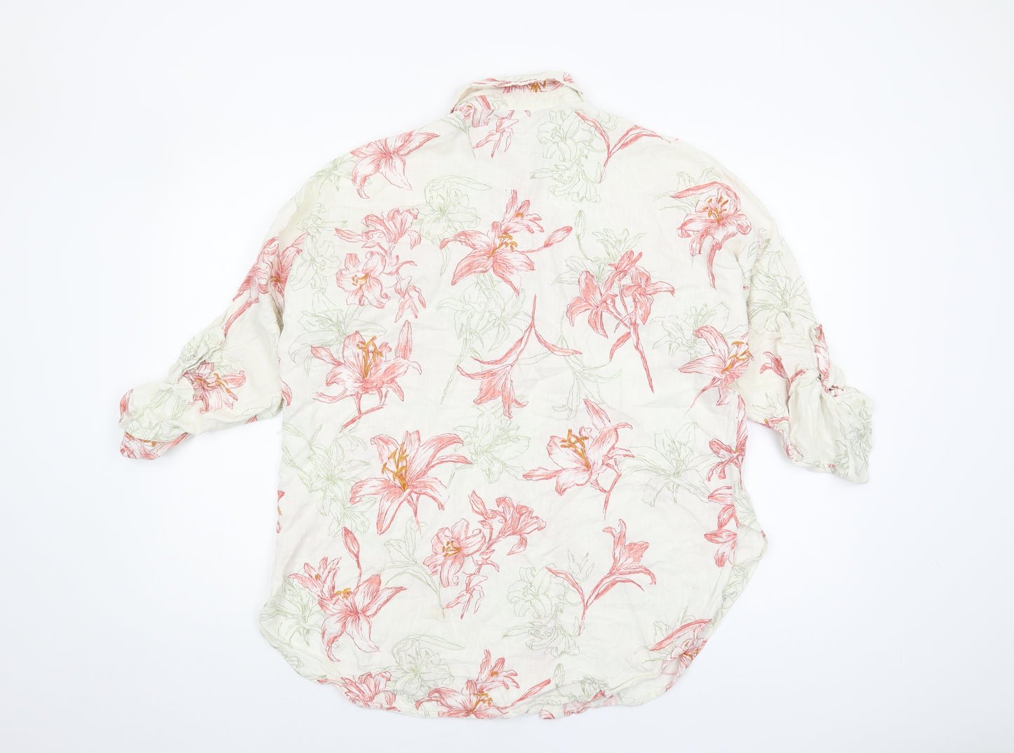 Zara Women's Multicoloured Floral Blouse UK 10