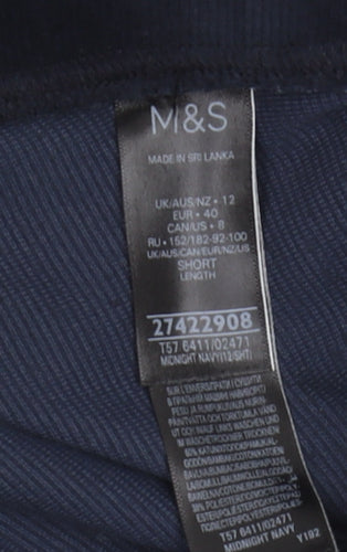 Marks and Spencer Women’s Blue Cotton Leggings, Size 12
