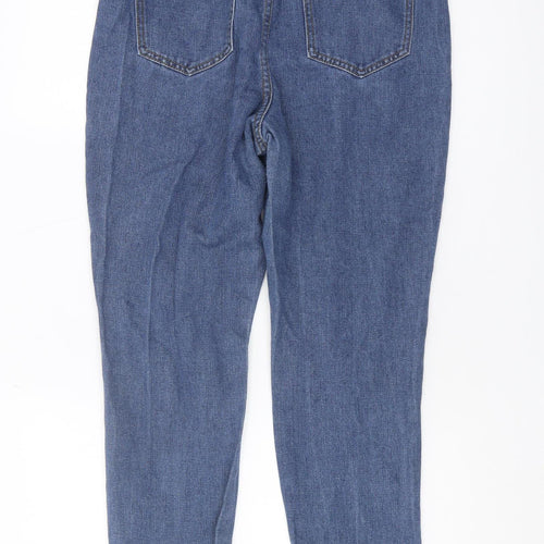 Boohoo Women's Blue Mom Jeans Size 12 Distressed