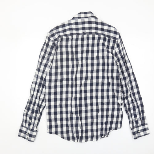 River Island Men's Blue Check L Casual Shirt