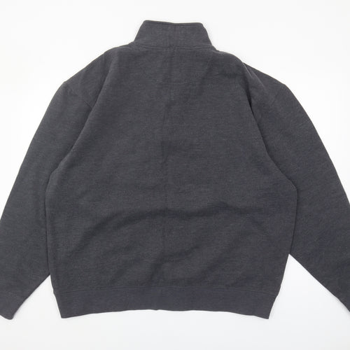 SW Sportswear Men's Grey XL 1/4 Zip Sweatshirt