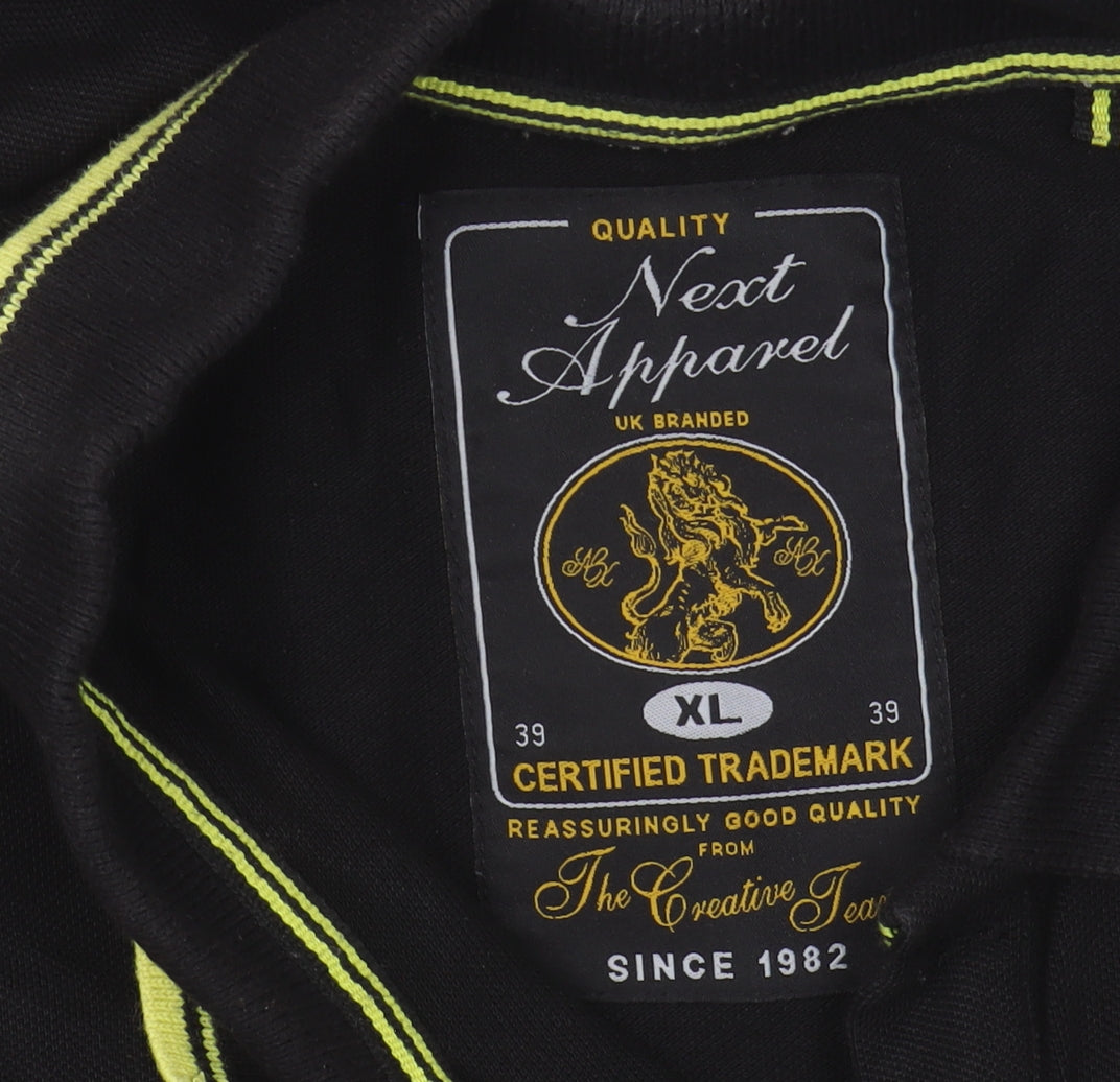 Next Men's Black Polo Shirt XL