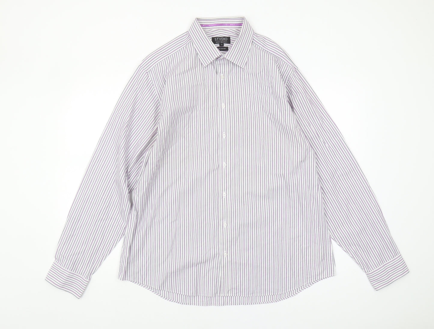 Jeff Banks Men’s Multicoloured Striped Long Sleeve Shirt