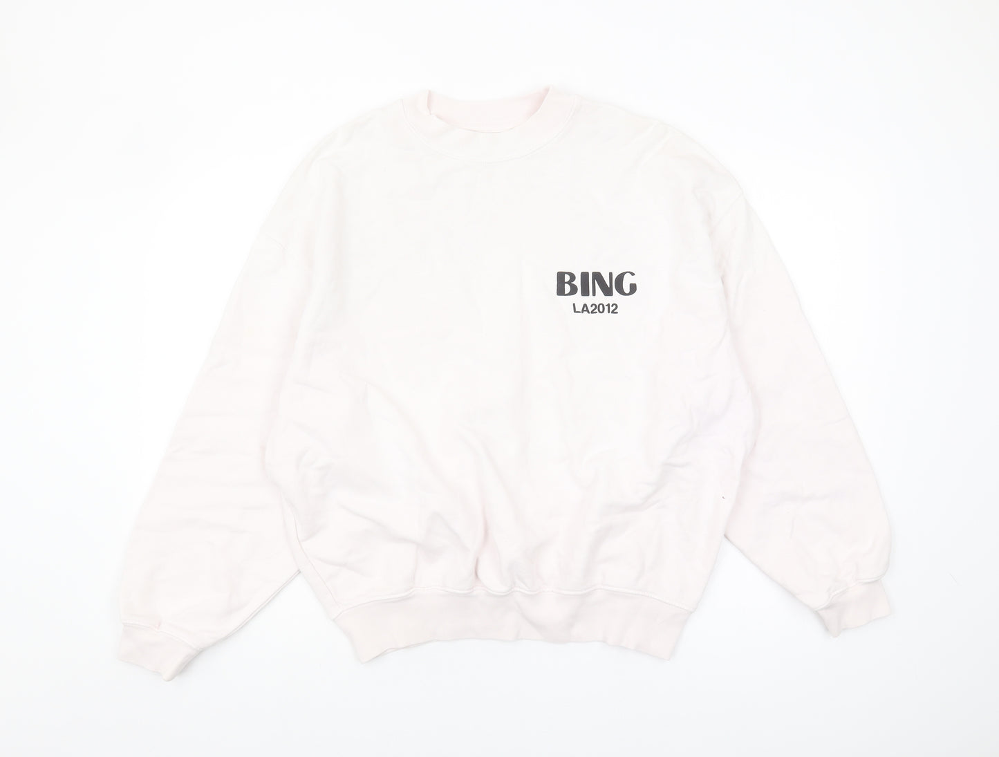 Anine Bing Women's White Logo Sweatshirt Small
