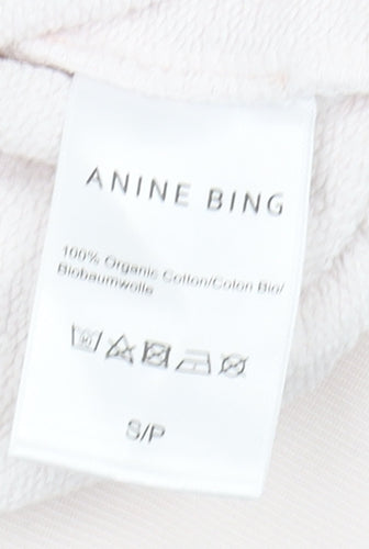 Anine Bing Women's White Logo Sweatshirt Small
