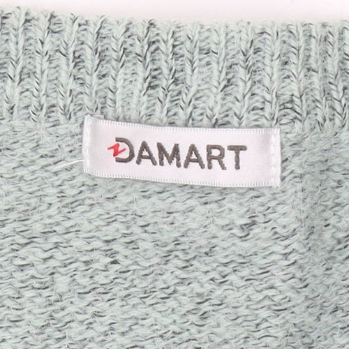 Damart Women's Grey Cardigan, Size 22/24, Winter Regular Fit