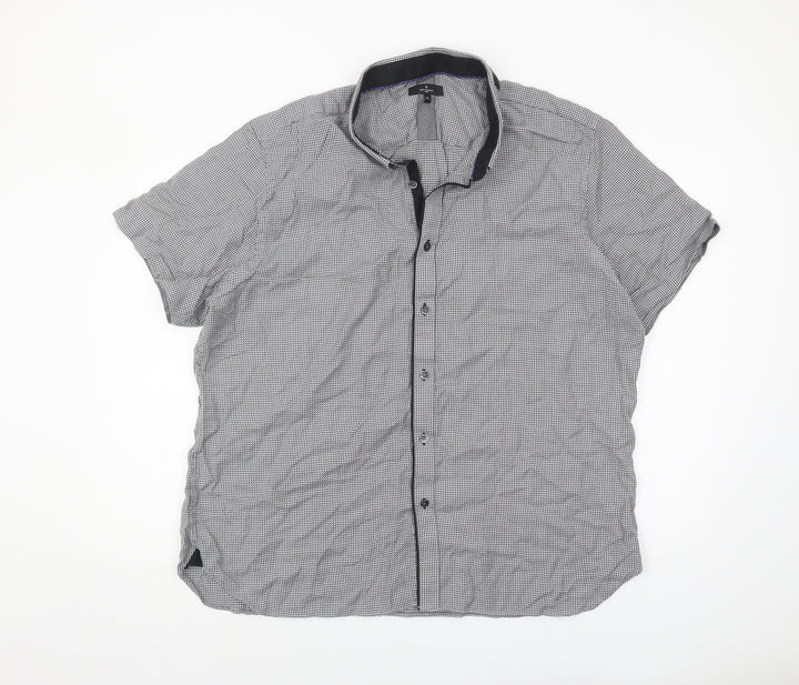 Jeff Banks Men's Geometric Short Sleeve Shirt 2XL