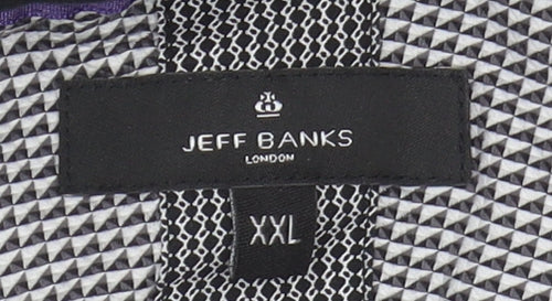 Jeff Banks Men's Geometric Short Sleeve Shirt 2XL