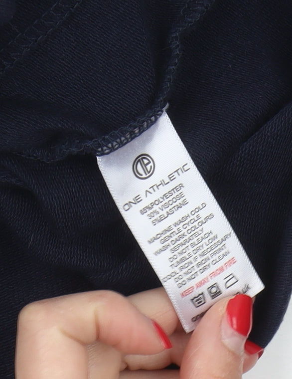 One Athletic Men's Blue Full Zip Hoodie L