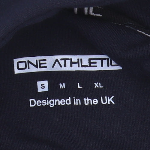 One Athletic Men's Blue Full Zip Hoodie L