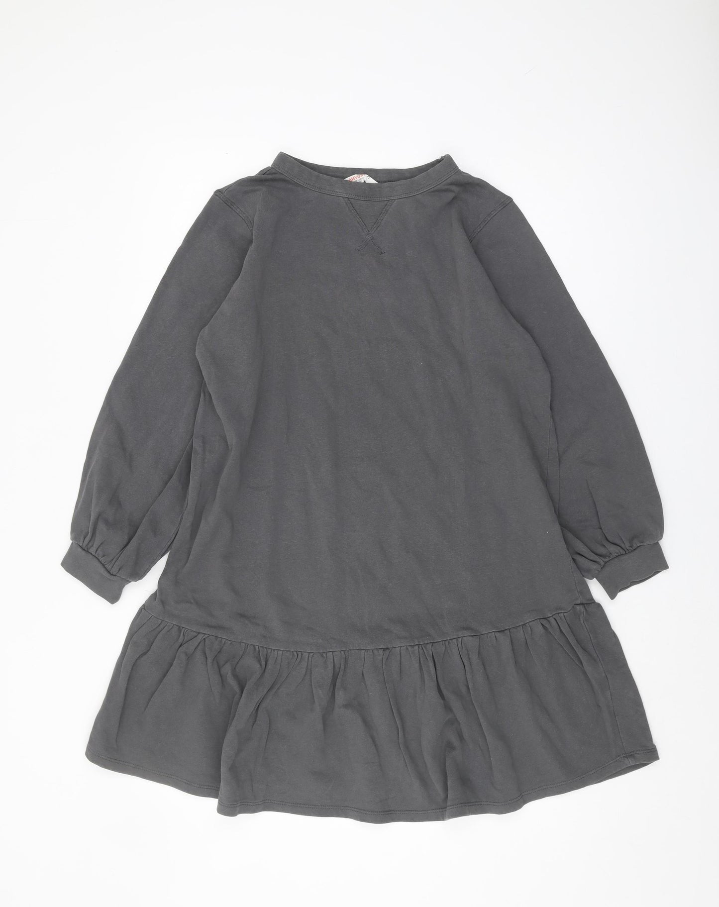 John Lewis Grey XS Shift Dress, Casual, Long Sleeve