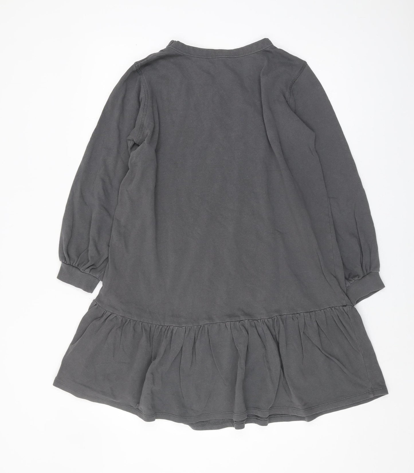 John Lewis Grey XS Shift Dress, Casual, Long Sleeve