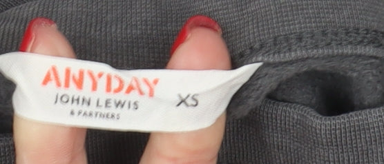 John Lewis Grey XS Shift Dress, Casual, Long Sleeve