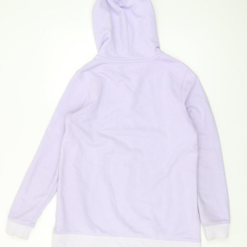Lands' End Women's Purple S Hoodie, Long Sleeve, Henley