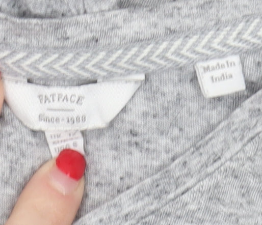 FatFace Women's Grey Basic T-Shirt, Size S, Casual Wear