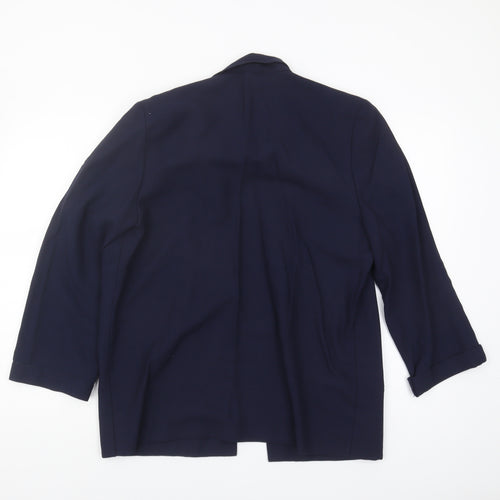 Jacques Vert Women's Blue Long Sleeve Jacket Size 14