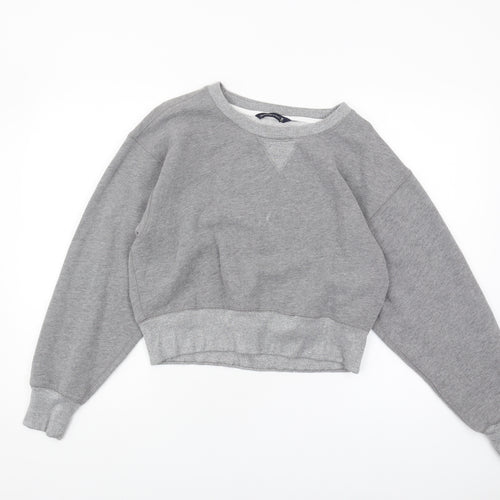 Abercrombie & Fitch Grey Women's M Cropped Sweatshirt