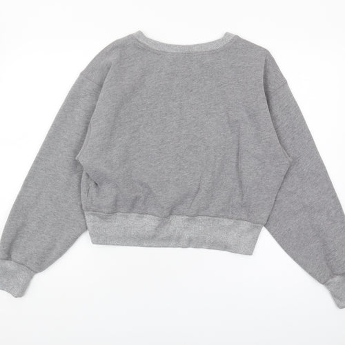 Abercrombie & Fitch Grey Women's M Cropped Sweatshirt