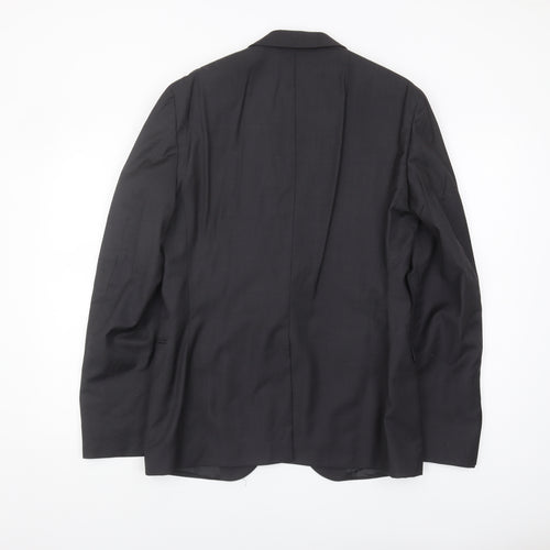 Calvin Klein Men's Black Wool Blazer Size UK 40