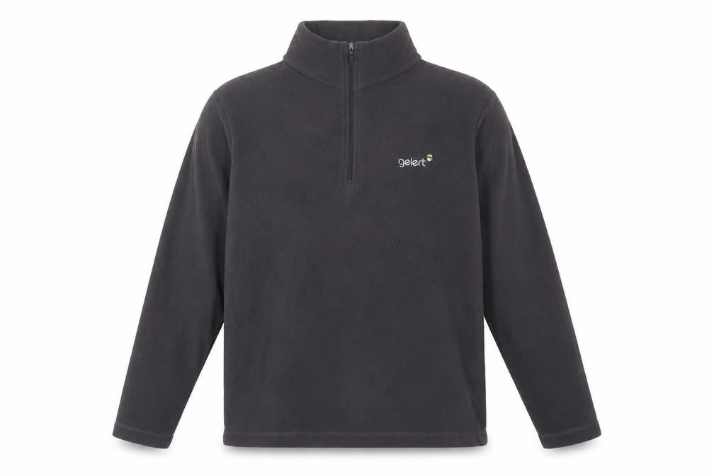 Front view of Gelert Men's Black Pullover Fleece Hoodie S
