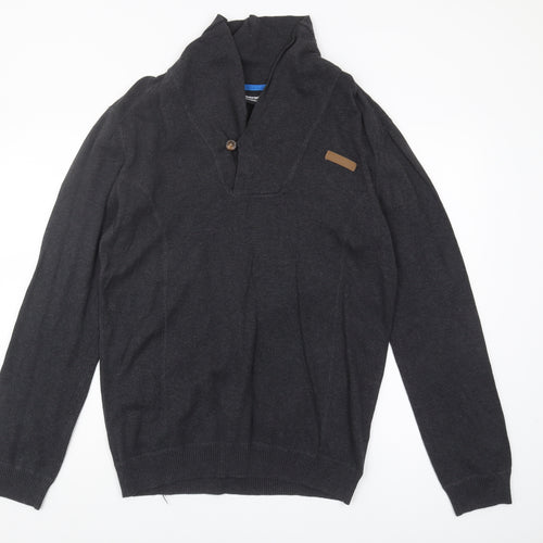 McKenzie Men's Black Jumper, L, Cotton