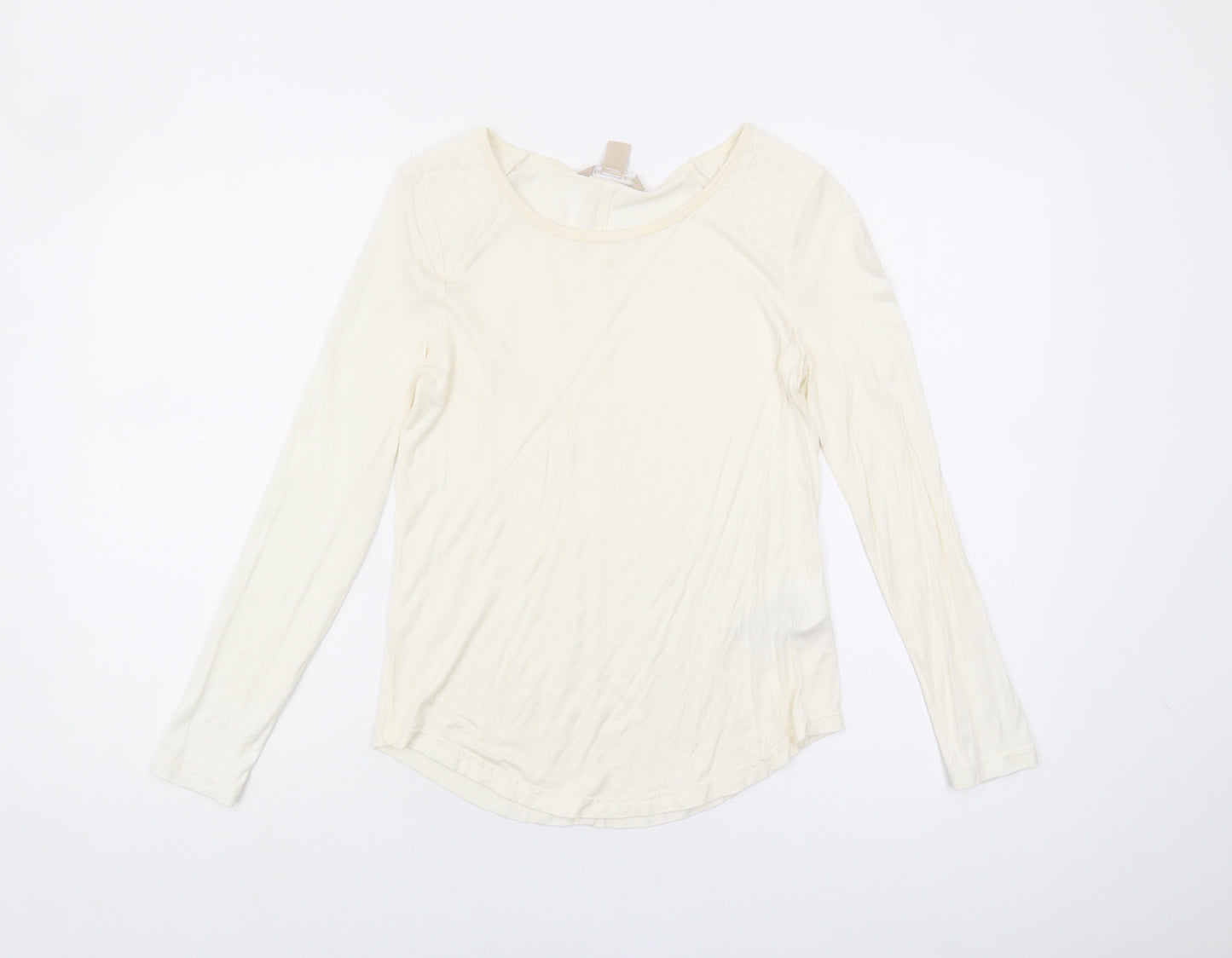 Banana Republic Women's Ivory XS Long Sleeve Top