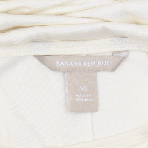Banana Republic Women's Ivory XS Long Sleeve Top