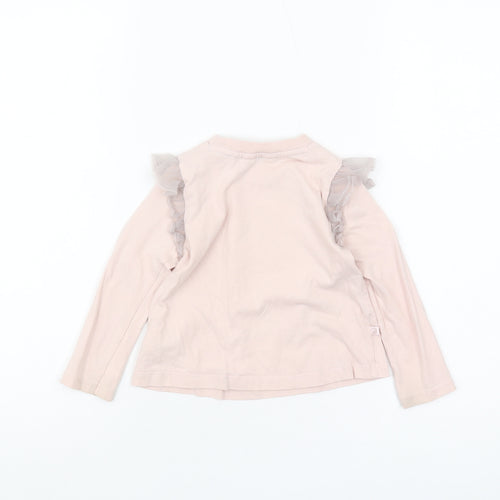 Ted Baker Girls Pink Long Sleeve T-Shirt 18-24 Months